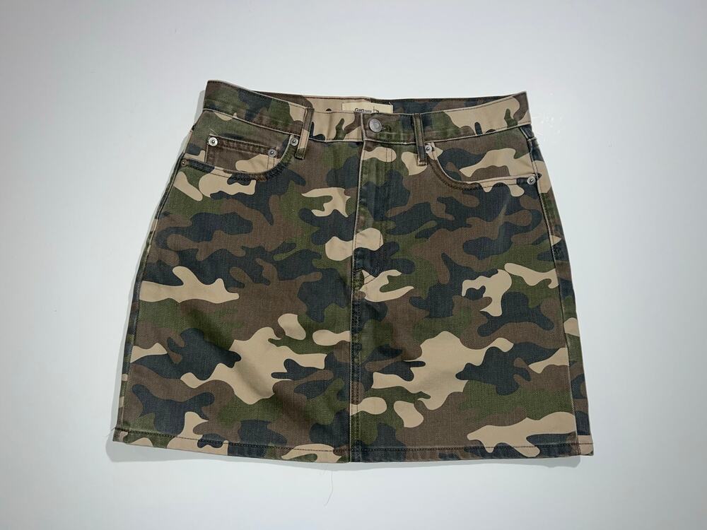 Gap women’s camouflage denim mini skirt 5